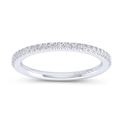 14K White Gold Matching Wedding Band