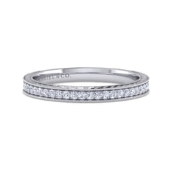 14K White Gold Matching Wedding Band