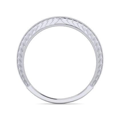 14K White Gold Matching Wedding Band