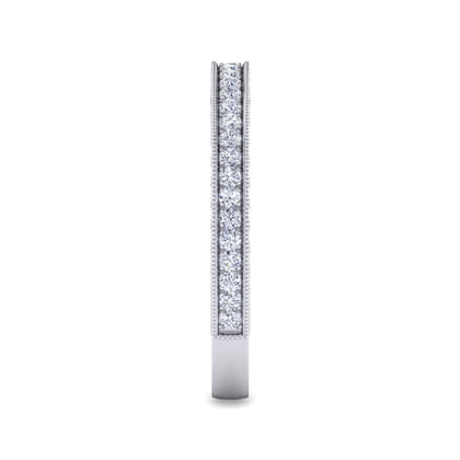 14K White Gold Matching Wedding Band
