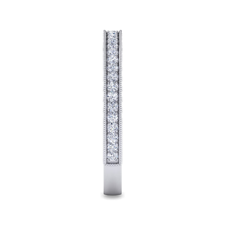 14K White Gold Matching Wedding Band - 0.19 ct - Shot 4