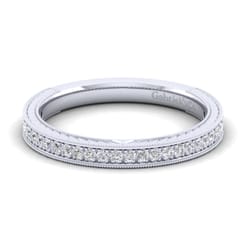 14K White Gold Matching Wedding Band