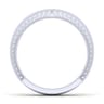 14K White Gold Matching Wedding Band - 0.25 ct
