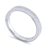 14K White Gold Matching Wedding Band - 0.25 ct