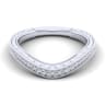 14K White Gold Matching Wedding Band - 0.13 ct