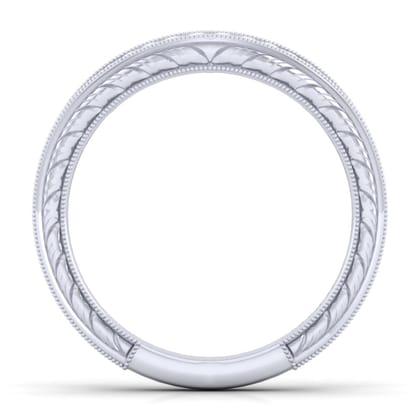 14K White Gold Matching Wedding Band
