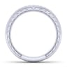 14K White Gold Matching Wedding Band - 0.13 ct