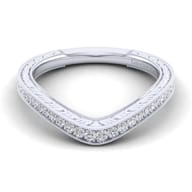 14K White Gold Matching Wedding Band