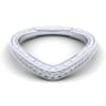 14K White Gold Matching Wedding Band - 0.13 ct