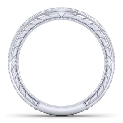 14K White Gold Matching Wedding Band