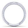 14K White Gold Matching Wedding Band - 0.13 ct
