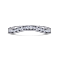 14K White Gold Matching Wedding Band