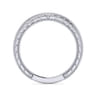 14K White Gold Matching Wedding Band - 0.14 ct