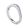 14K White Gold Matching Wedding Band - 0.14 ct