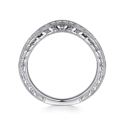 14K White Gold Matching Wedding Band