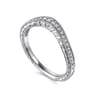14K White Gold Matching Wedding Band - 0.13 ct