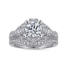 14K White Gold Matching Wedding Band - 0.13 ct