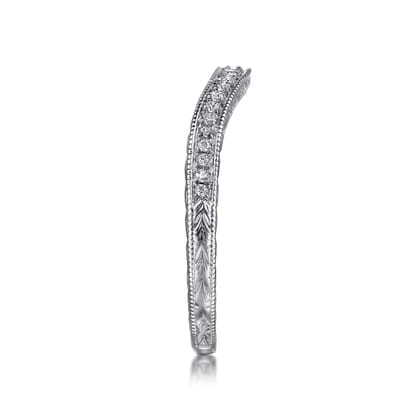 14K White Gold Matching Wedding Band
