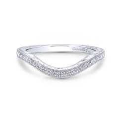 14K White Gold Matching Wedding Band