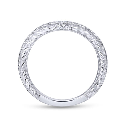 14K White Gold Matching Wedding Band