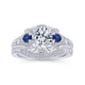 14K White Gold Matching Wedding Band - 0.08 ct