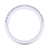 14K White Gold Matching Wedding Band - 0.25 ct