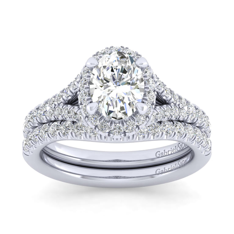 14K White Gold Matching Wedding Band - 0.25 ct - Shot 4
