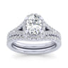 14K White Gold Matching Wedding Band - 0.25 ct