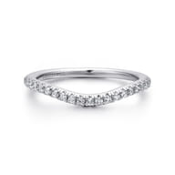 14K White Gold Matching Wedding Band