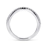 14K White Gold Matching Wedding Band - 0.17 ct