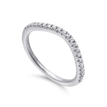 14K White Gold Matching Wedding Band