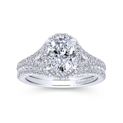 14K White Gold Matching Wedding Band