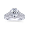 14K White Gold Matching Wedding Band - 0.17 ct