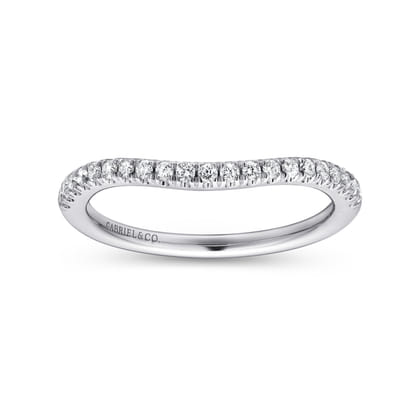14K White Gold Matching Wedding Band