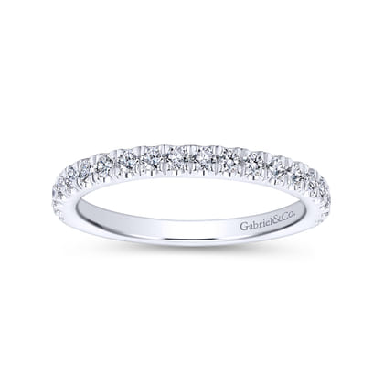 14K White Gold Matching Wedding Band