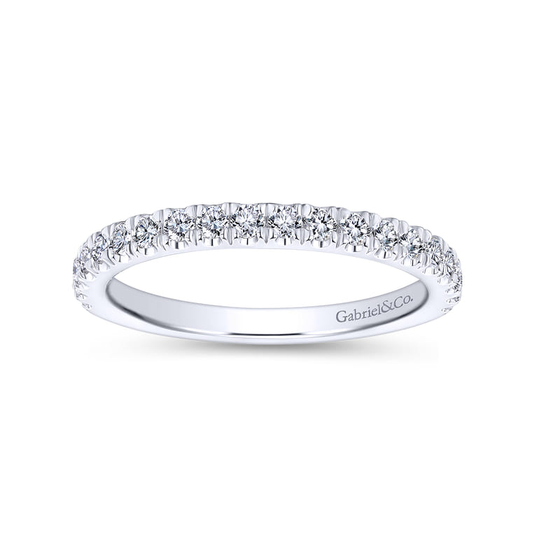 14K White Gold Matching Wedding Band - 0.41 ct - Shot 5