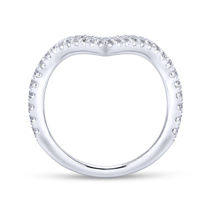 14K White Gold Matching Wedding Band