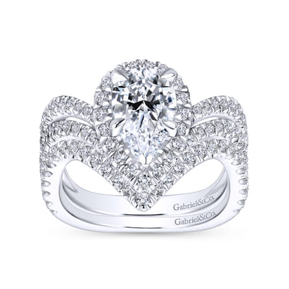 14K White Gold Matching Wedding Band