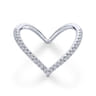 14K White Gold Matching Wedding Band - 0.19 ct
