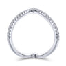 14K White Gold Matching Wedding Band - 0.19 ct