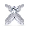 14K White Gold Matching Wedding Band - 0.19 ct