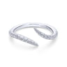 14K White Gold Matching Wedding Band - 0.3 ct