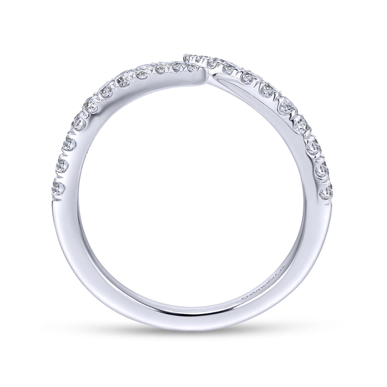 14K White Gold Matching Wedding Band - 0.3 ct - Shot 2