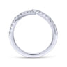 14K White Gold Matching Wedding Band - 0.3 ct
