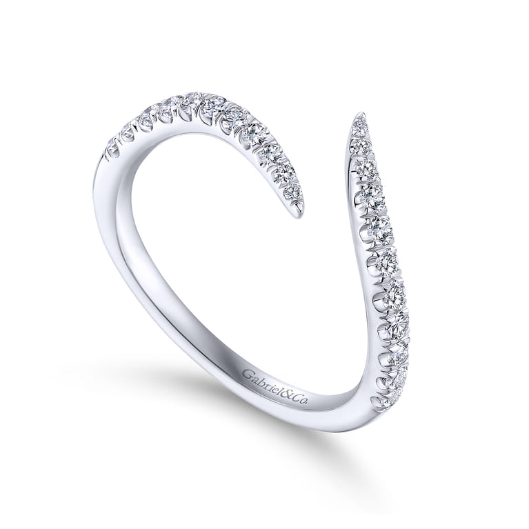 14K White Gold Matching Wedding Band - 0.3 ct - Shot 3