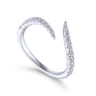 14K White Gold Matching Wedding Band - 0.3 ct