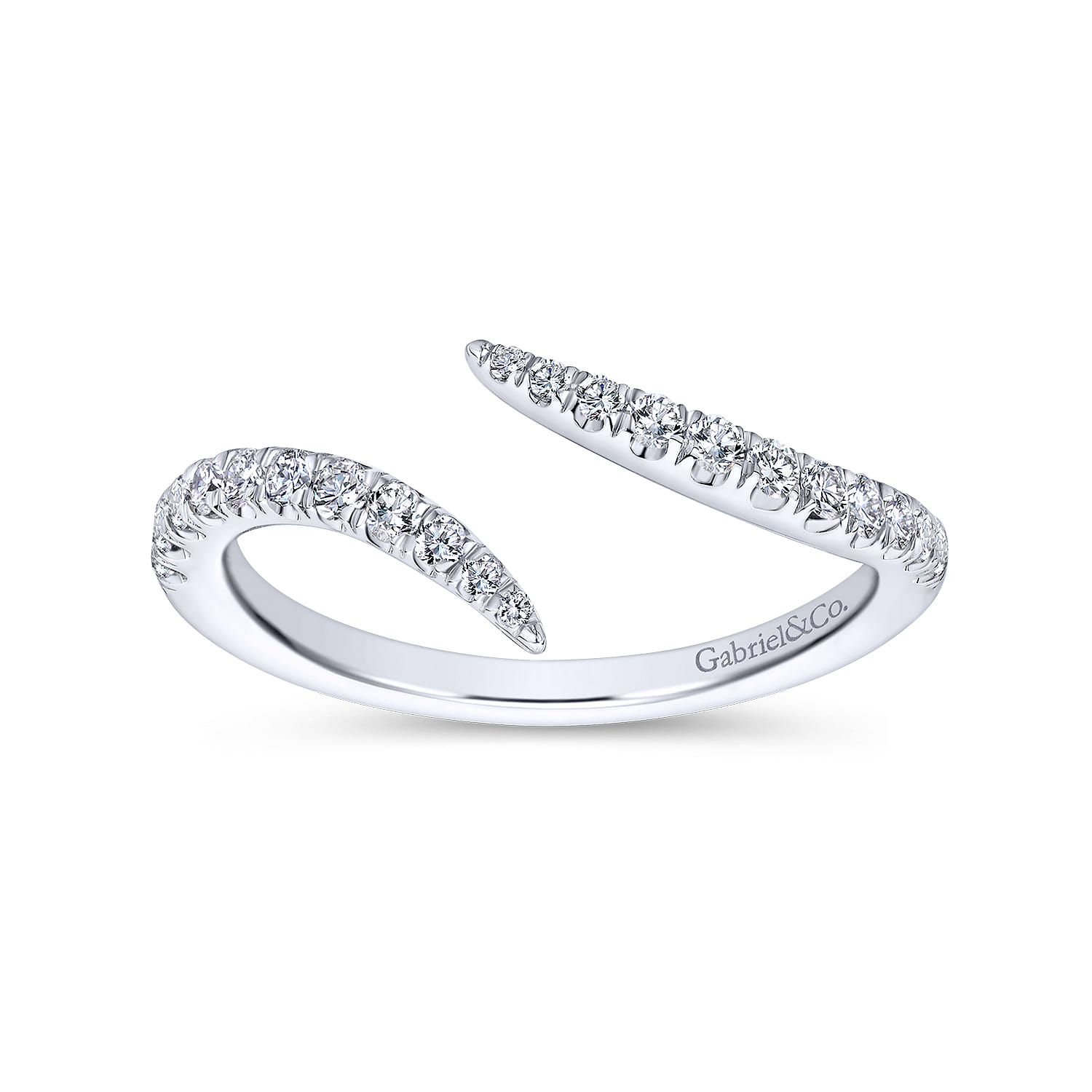 14K White Gold Matching Wedding Band - 0.3 ct - Shot 5
