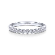 14K White Gold Matching Wedding Band