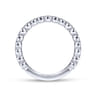 14K White Gold Matching Wedding Band - 0.25 ct