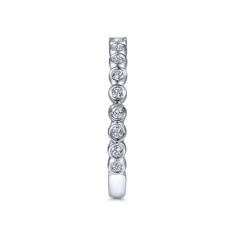 14K White Gold Matching Wedding Band - 0.25 ct - Shot 5